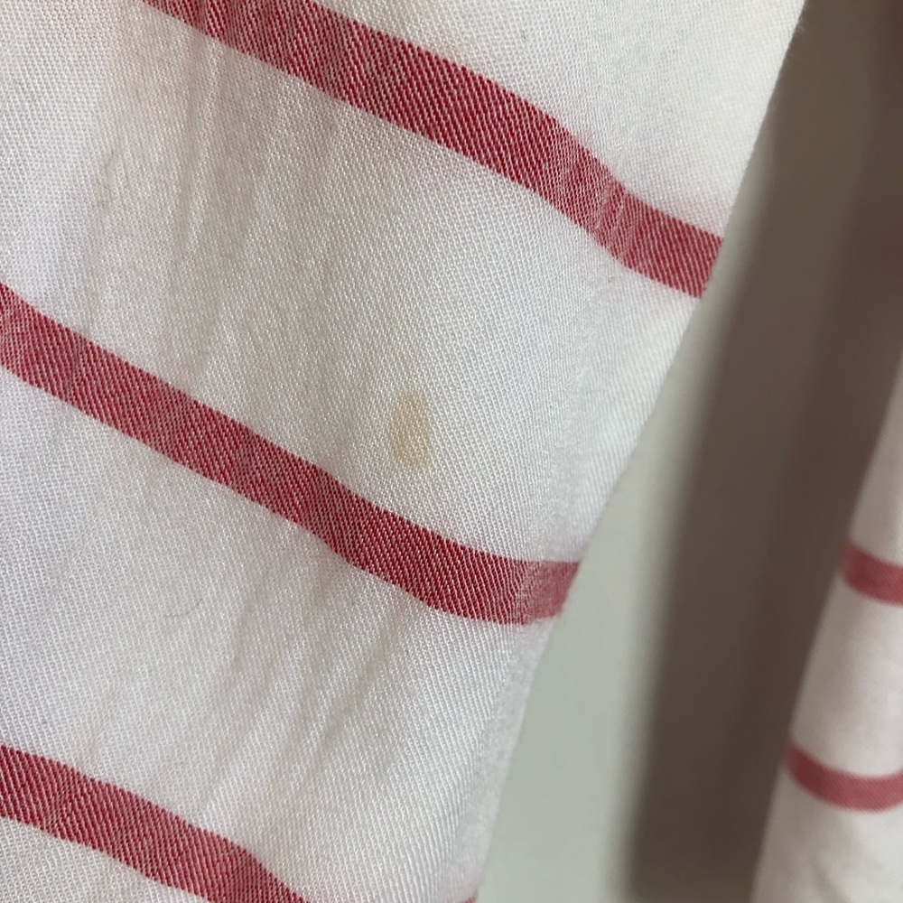 Rails White And Red Striped Button Down Top - image 2